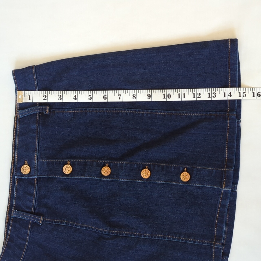 Celebrity Pink Button Up Denim Skirt Junior 5/27 Blue - Picture 9 of 9